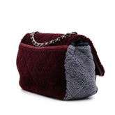 Medium Quilted Shearling Single Flap